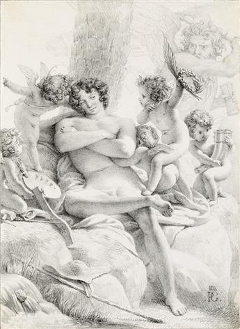 PIERRE NARCISSE GUÉRIN Two lithographs.